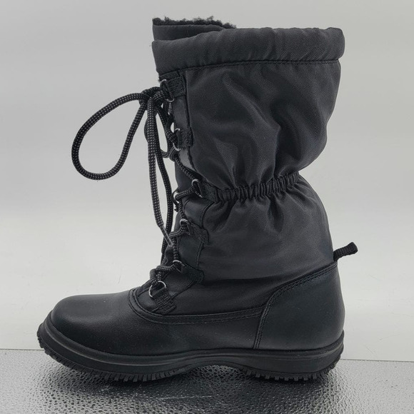 Coach Sage All Weather Leather Nylon Boots 6 Black 36 EUR - Picture 9 of 14